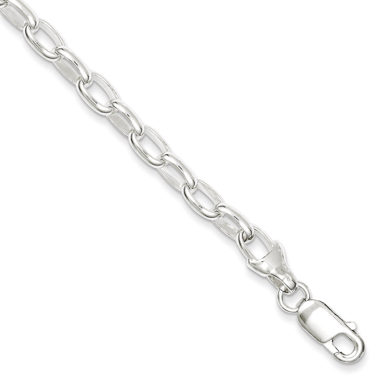 7.5 Inch Link Bracelet Sterling Silver Fancy QH164-7.5, MPN: QH164-7.5, 886774115481