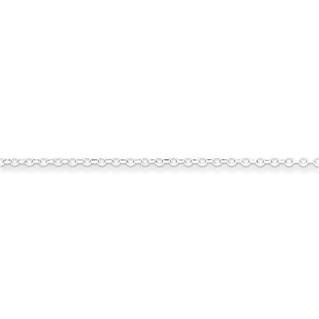 18 Inch 1.75mm 8 Side Diamond Cut Cable Chain Sterling Silver QHC027-18