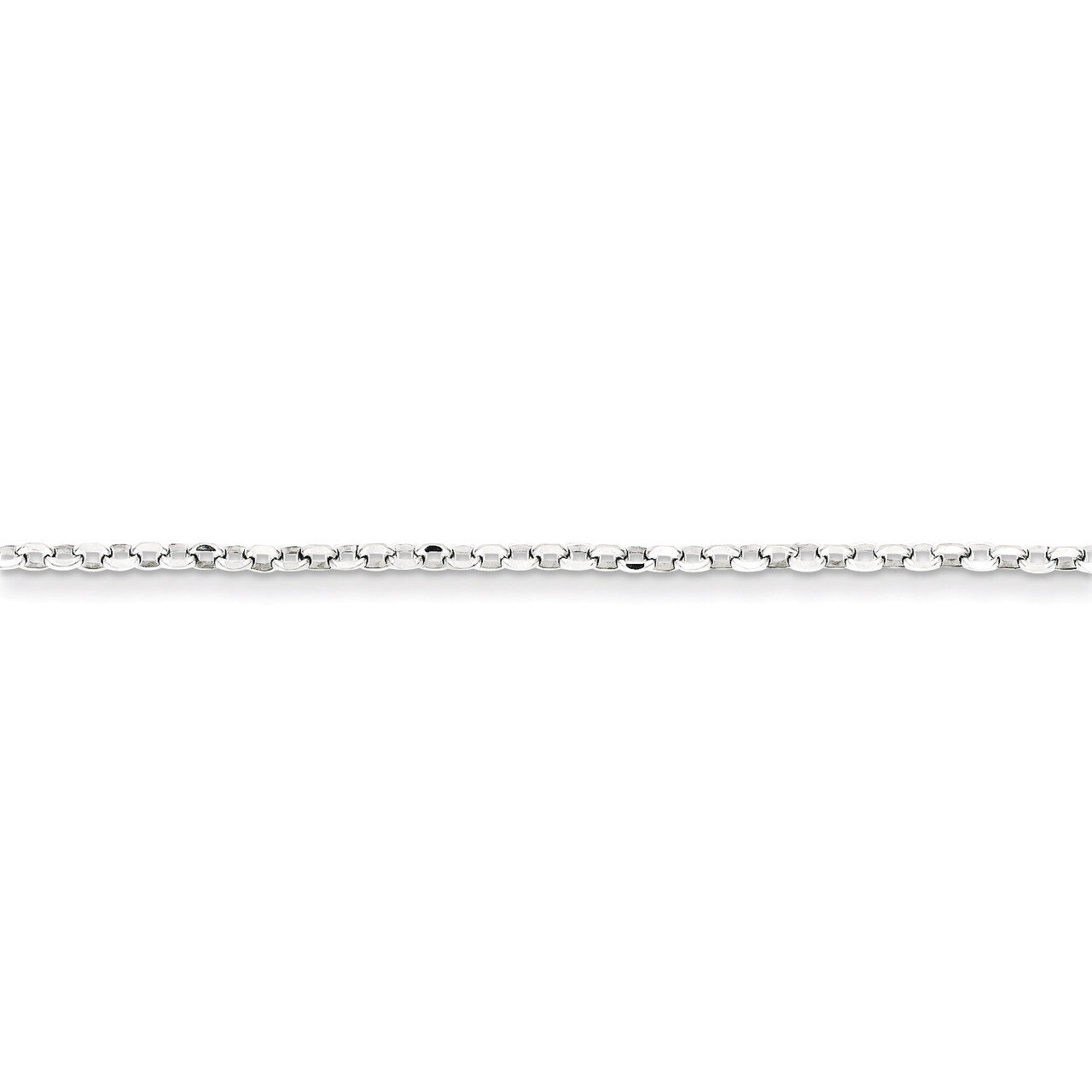 18 Inch 2mm 8 Side Diamond Cut Cable Chain Sterling Silver QHC035-18