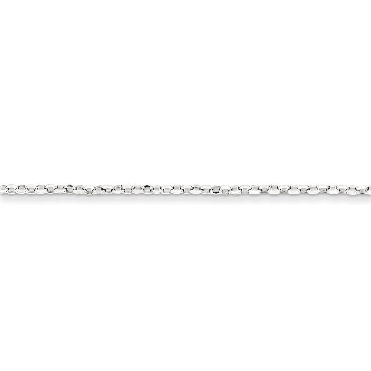 24 Inch 2mm 8 Side Diamond Cut Cable Chain Sterling Silver QHC035-24, MPN: QHC035-24, 886774414560