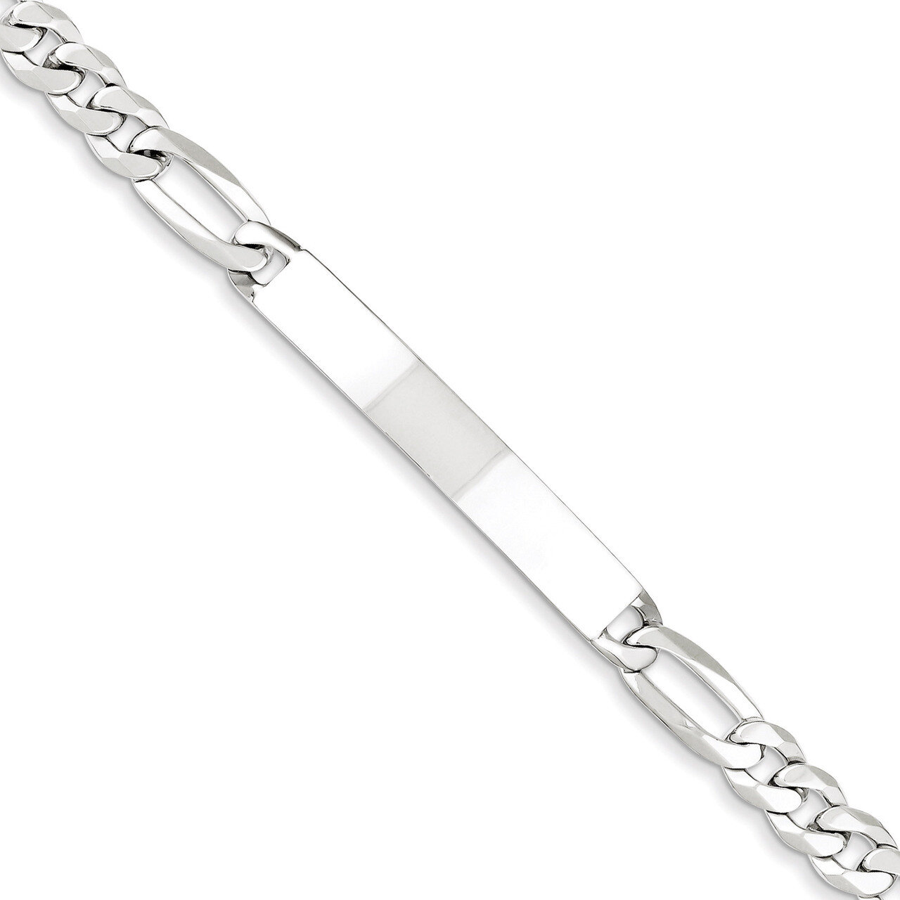 8.5 Inch ID Bracelet Sterling Silver QID188-8.5