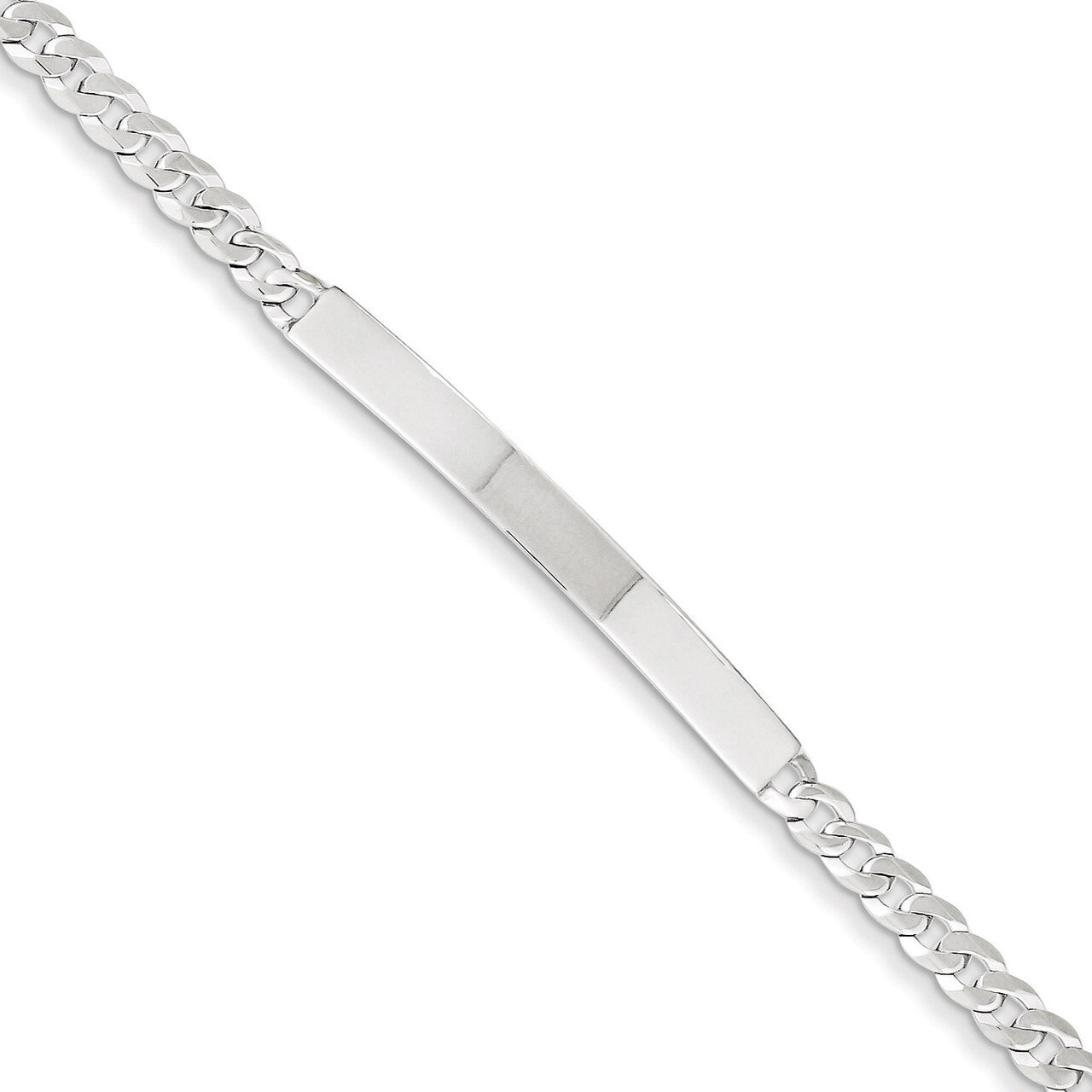 8.5 Inch ID Bracelet Sterling Silver QID195-8.5, MPN: QID195-8.5, 191101192098