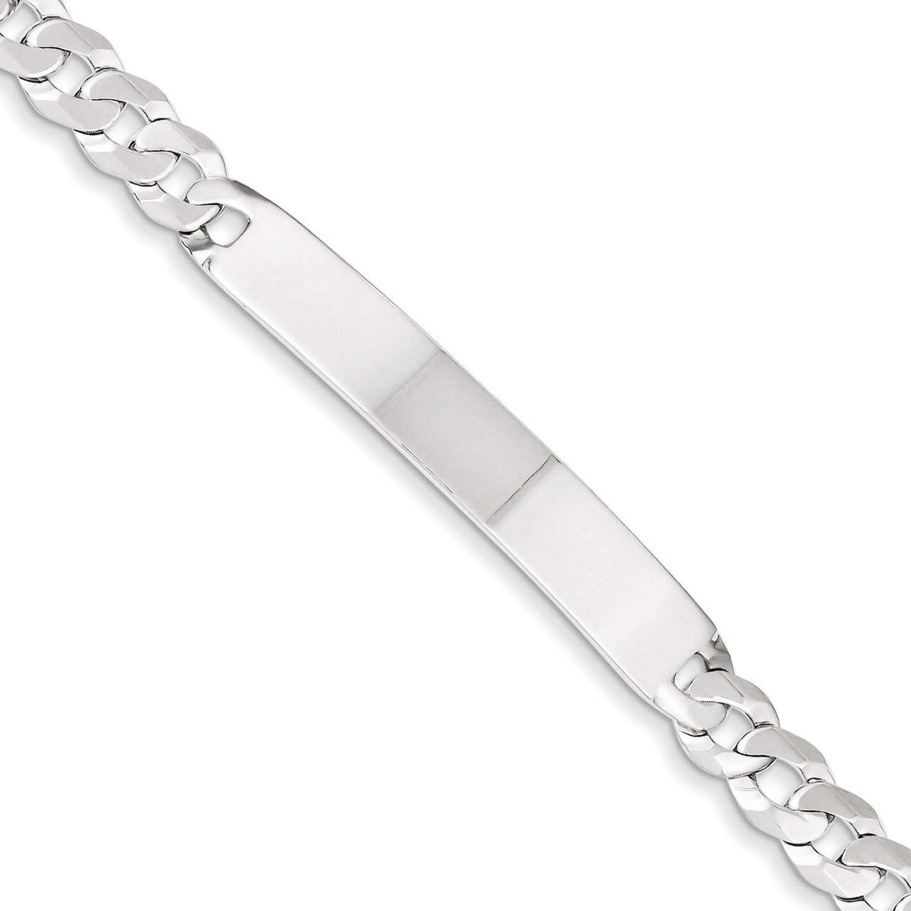 8.5 Inch ID Bracelet Sterling Silver QID198-8.5, MPN: QID198-8.5, 191101191381