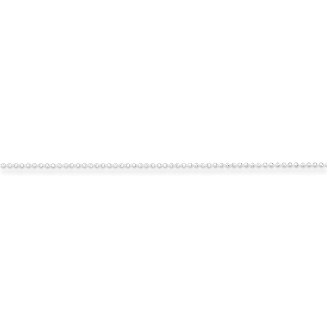 16 Inch 1mm Beaded Necklace Sterling Silver QK25-16, MPN: QK25-16, 883957080604