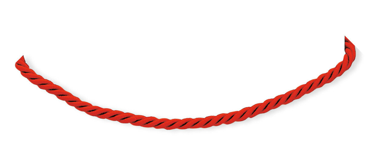 18 Inch 1Red Satin Cord Necklace Sterling Silver QK47-18, MPN: QK47-18, 883957526379