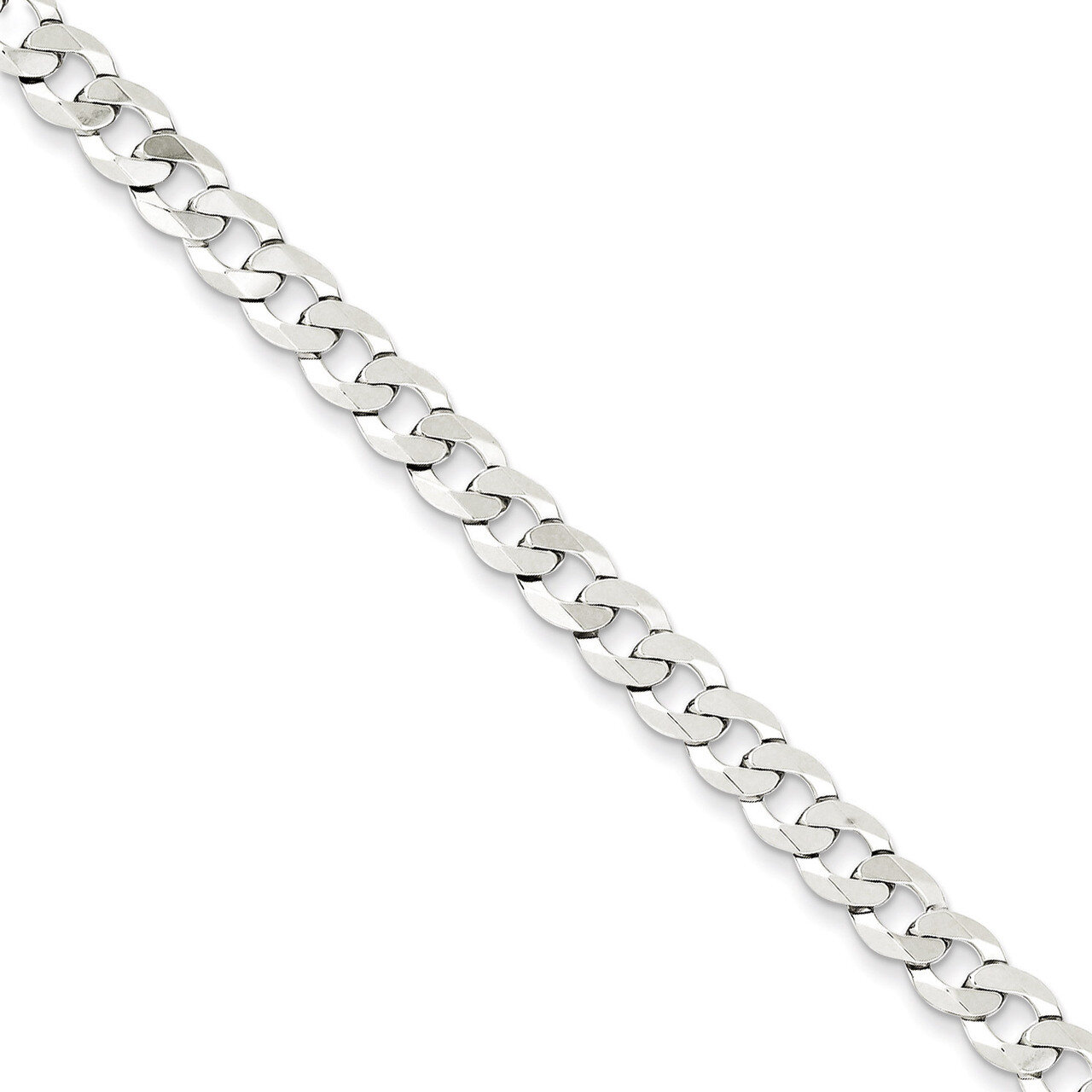 7 Inch 5.75mm Close Link Flat Curb Chain Sterling Silver QLB150-7, MPN: QLB150-7, 886774415178
