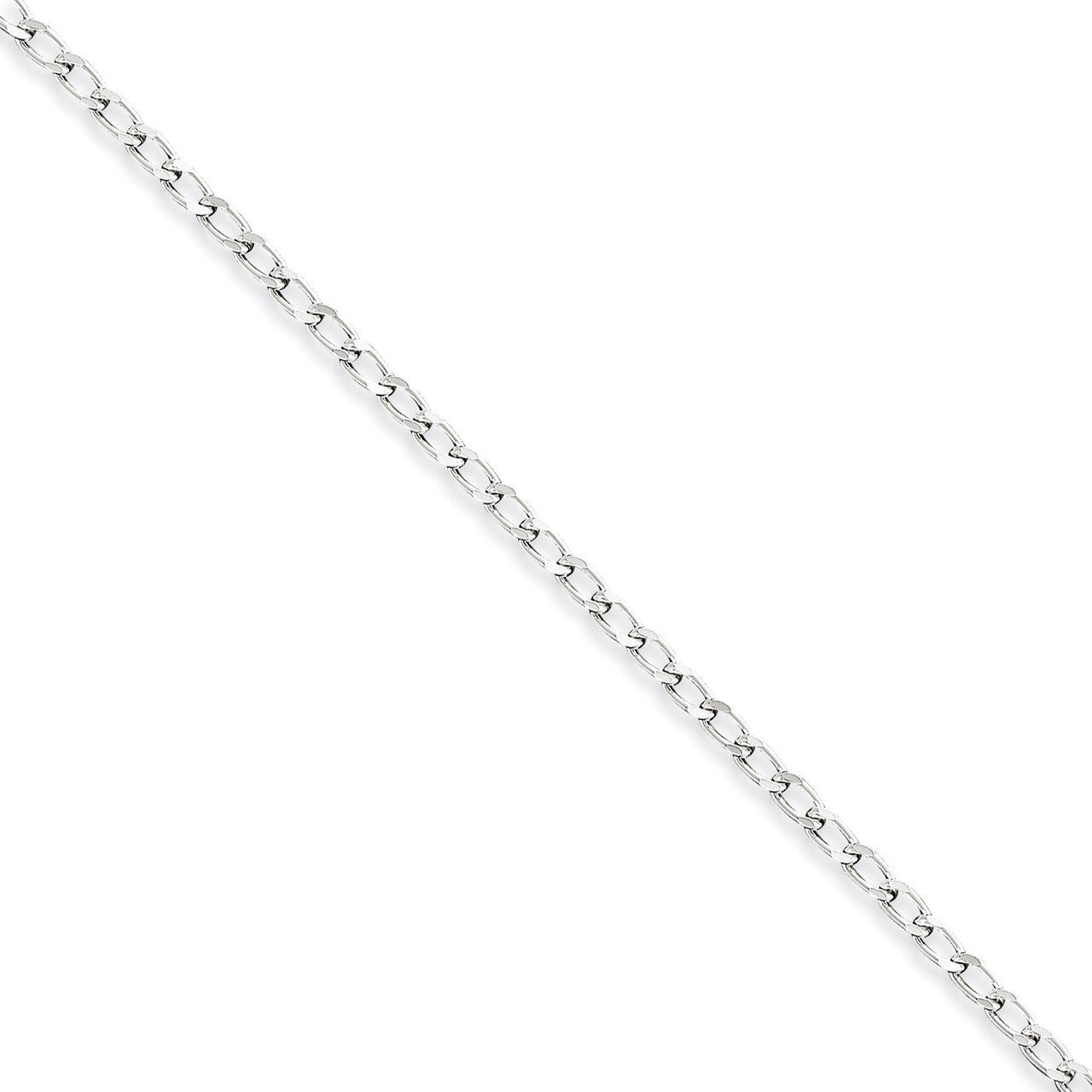 9 Inch 2.8mm Open Link Chain Sterling Silver QLL080-9, MPN: QLL080-9, 883957956657
