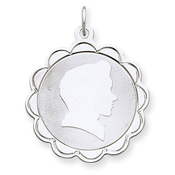 Boy Disc Charm Engravable Sterling Silver QM319/18, MPN: QM319/18, 883957496917
