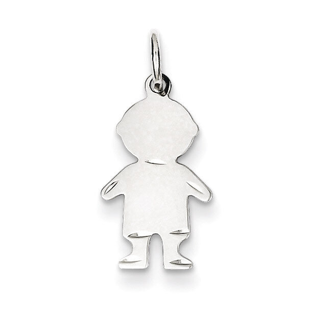 Boy Disc Charm Engravable Sterling Silver QM327/18, MPN: QM327/18, 883957562520