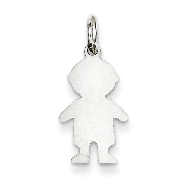 Boy Disc Charm Engravable Sterling Silver QM329/18, MPN: QM329/18, 883957581422