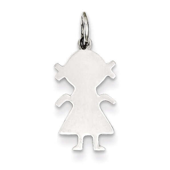 Girl Disc Charm Engravable Sterling Silver QM330/18, MPN: QM330/18, 883957581439