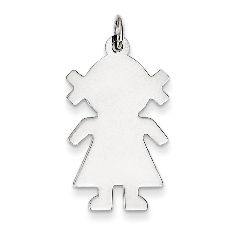 Girl Disc Charm Engravable Sterling Silver QM334/18, MPN: QM334/18, 883957533360