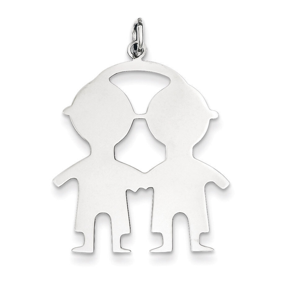 Boy Boy Disc Charm Engravable Sterling Silver QM338/18, MPN: QM338/18, 883957490267