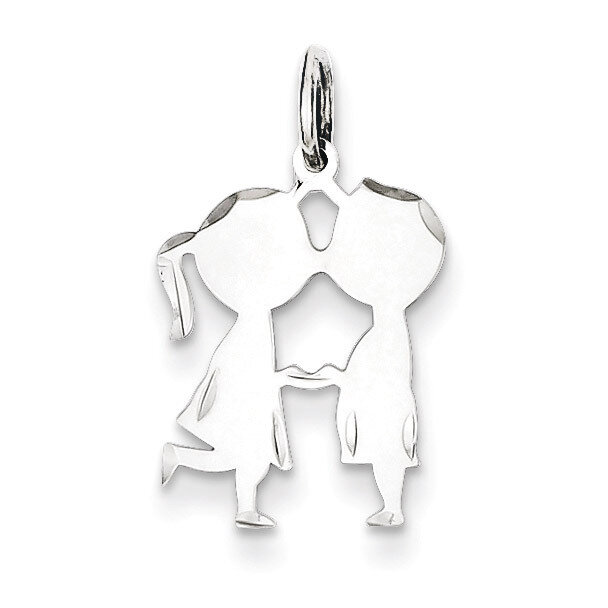 Boy Girl Disc Charm Engravable Sterling Silver QM343/18, MPN: QM343/18, 883957357607