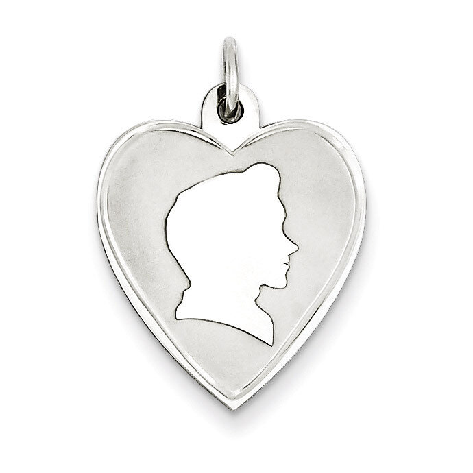 Boy Disc Charm Engravable Sterling Silver QM344/18, MPN: QM344/18, 883957526508
