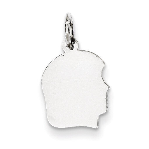 Girl Disc Charm Engravable Sterling Silver QM346/35, MPN: QM346/35, 883957526539