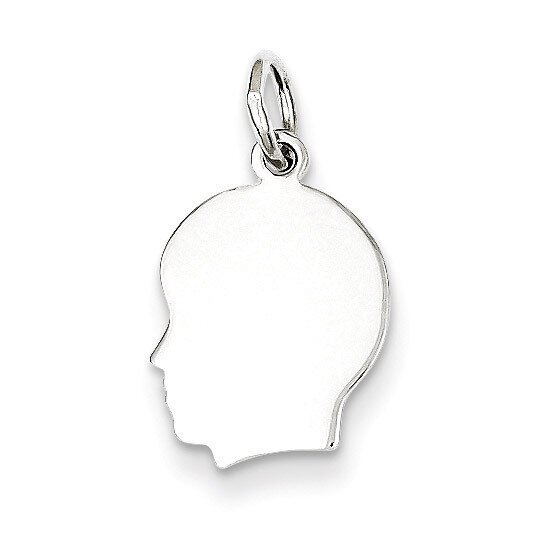 Boy Disc Charm Engravable Sterling Silver QM348/18, MPN: QM348/18, 883957572574