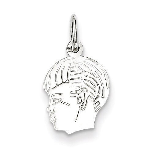 Boy Disc Charm Engravable Sterling Silver QM351/18, MPN: QM351/18, 883957558011