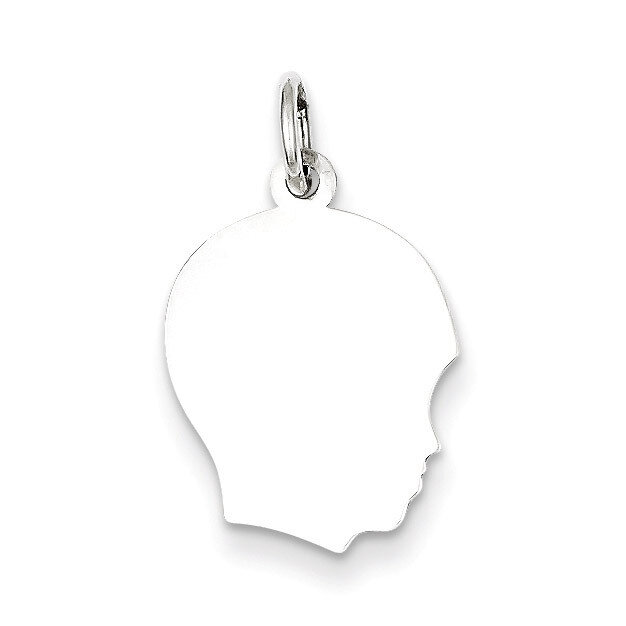 Boy Disc Charm Engravable Sterling Silver QM352/18, MPN: QM352/18, 883957583945