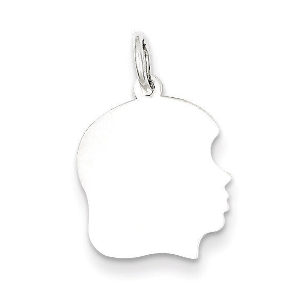 Girl Disc Charm Engravable Sterling Silver QM353/18, MPN: QM353/18, 883957580081