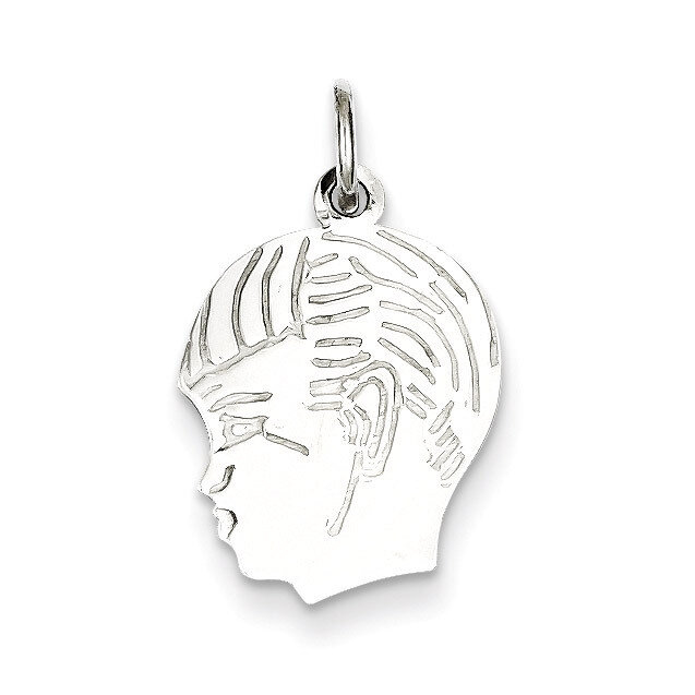 Boy Disc Charm Engravable Sterling Silver QM357/18, MPN: QM357/18, 883957547619