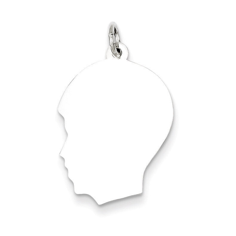 Boy Disc Charm Engravable Sterling Silver QM360/18, MPN: QM360/18, 883957581958