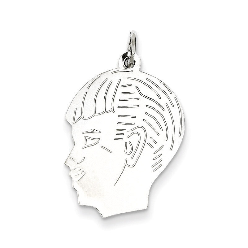 Boy Disc Charm Engravable Sterling Silver QM363/27, MPN: QM363/27, 883957582177