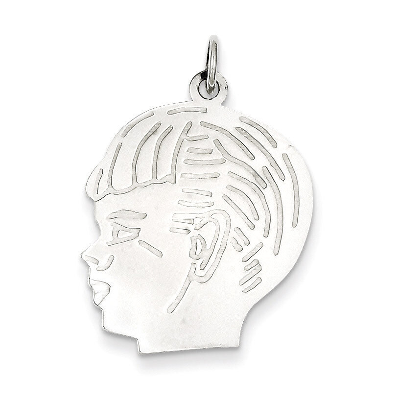 Boy Disc Charm Engravable Sterling Silver QM369/27, MPN: QM369/27, 883957496955