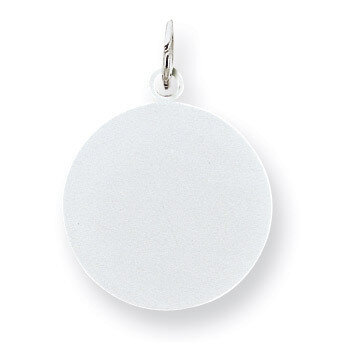 Round Disc Charm Engravable Sterling Silver QM371/35, MPN: QM371/35, 883957585154