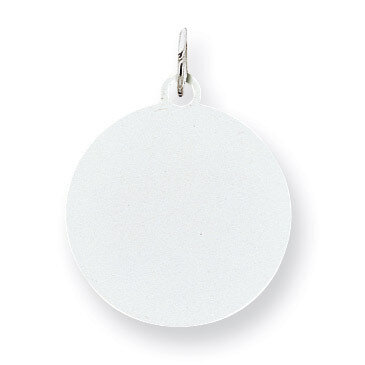 Round Disc Charm Engravable Sterling Silver QM372/35, MPN: QM372/35, 883957582047