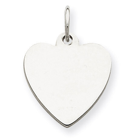 Heart Disc Charm Engravable Sterling Silver QM390/35, MPN: QM390/35, 883957496962