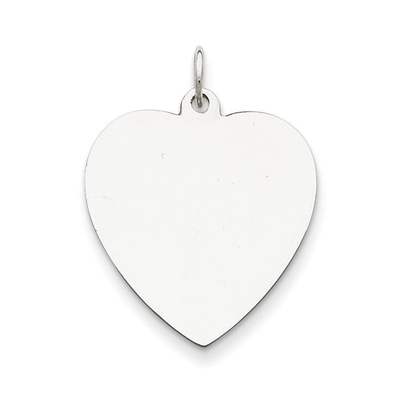 Heart Disc Charm Engravable Sterling Silver QM393/18, MPN: QM393/18, 883957585314