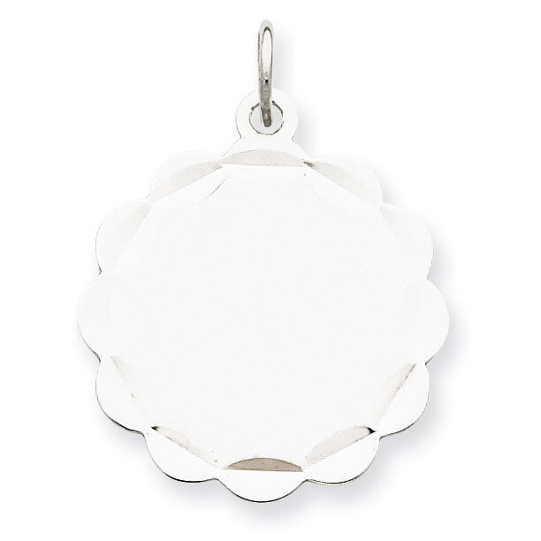 Disc Charm Engravable Sterling Silver QM411/18, MPN: QM411/18, 883957583679