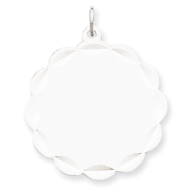 Disc Charm Engravable Sterling Silver QM412/18, MPN: QM412/18, 883957565439