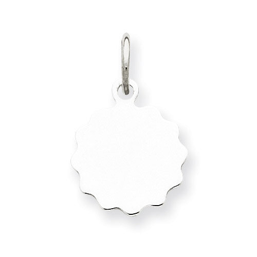 Disc Charm Engravable Sterling Silver QM413/18, MPN: QM413/18, 883957547626