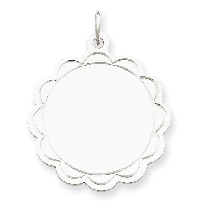 Disc Charm Engravable Sterling Silver QM420/27, MPN: QM420/27, 883957549095