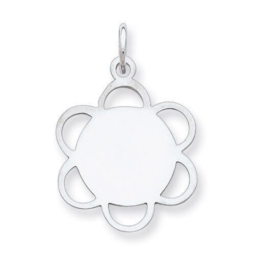 Engravable Disc Charm Sterling Silver QM429/27, MPN: QM429/27, 883957435381