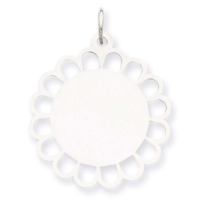 Disc Charm Engravable Sterling Silver QM431/18, MPN: QM431/18, 883957565446