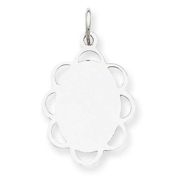 Disc Charm Engravable Sterling Silver QM432/18, MPN: QM432/18, 883957577197