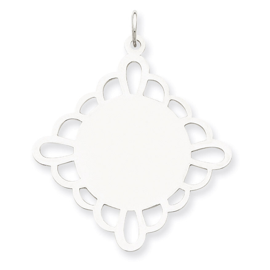 Disc Charm Engravable Sterling Silver QM435/18, MPN: QM435/18, 883957581446