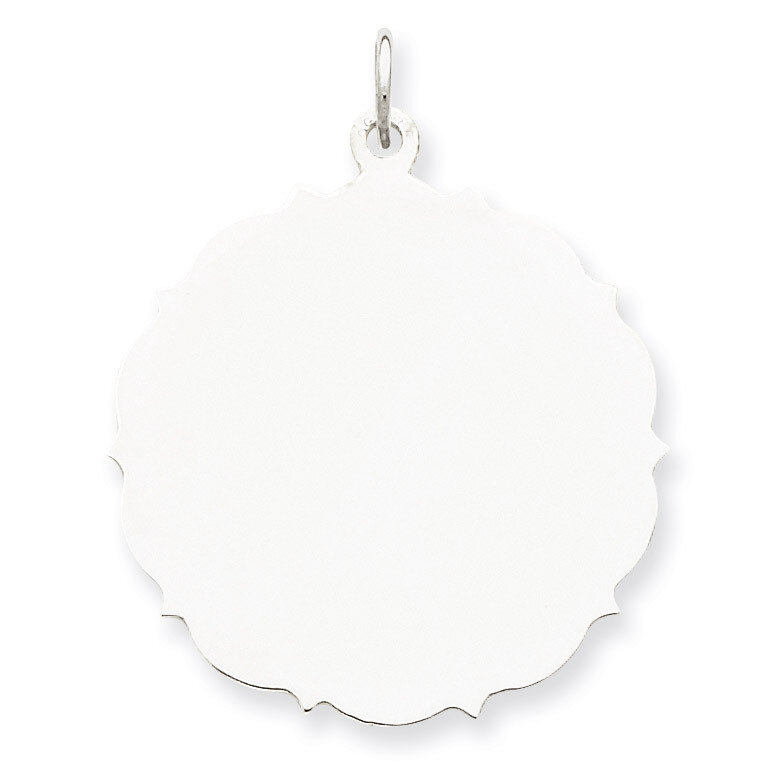 Disc Charm Engravable Sterling Silver QM437/27, MPN: QM437/27, 883957576534