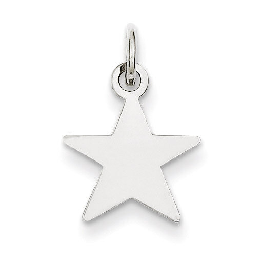 Star Disc Charm Engravable Sterling Silver QM462/18, MPN: QM462/18, 883957583761