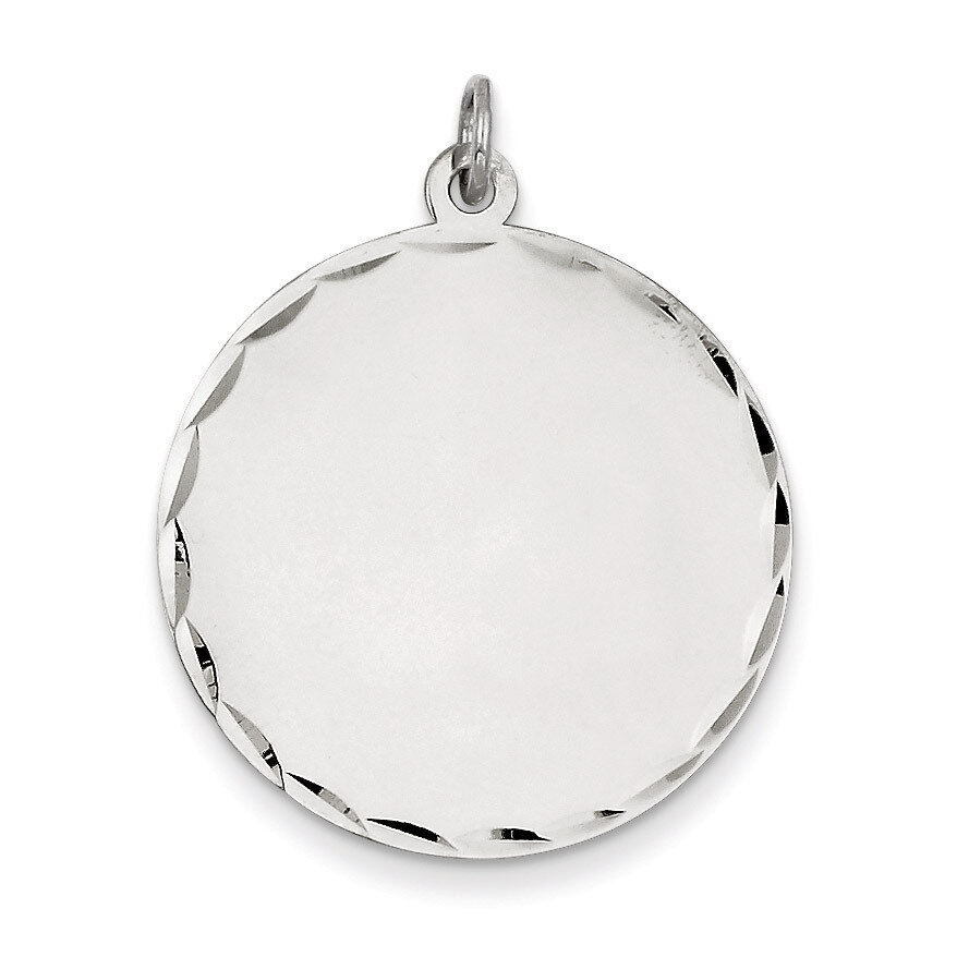 Round Disc Charm Engravable Sterling Silver QM498/18, MPN: QM498/18, 883957584928