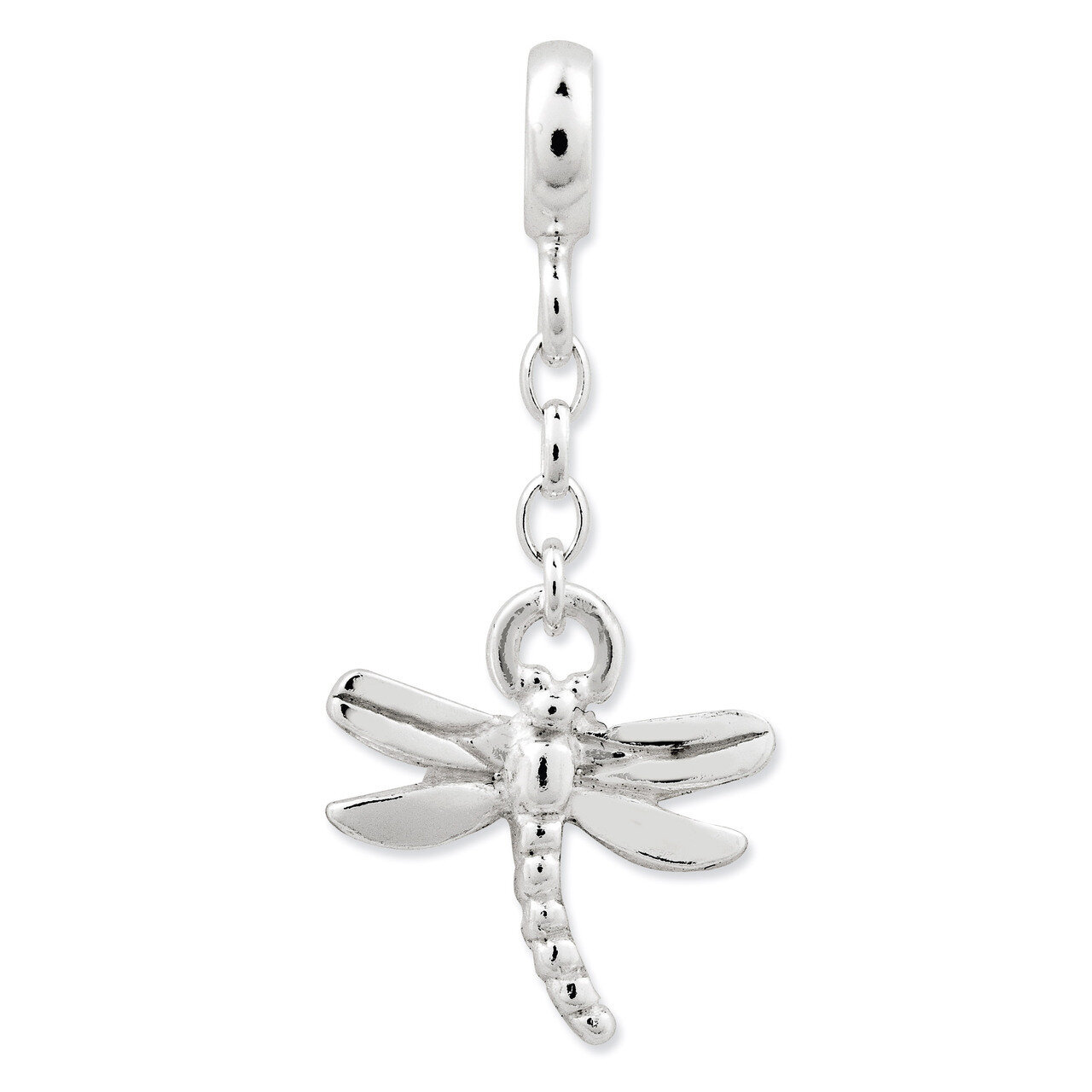 Dragonfly 1/2 inch Dangle Enhancer Sterling Silver QN113, MPN: QN113, 191101278853