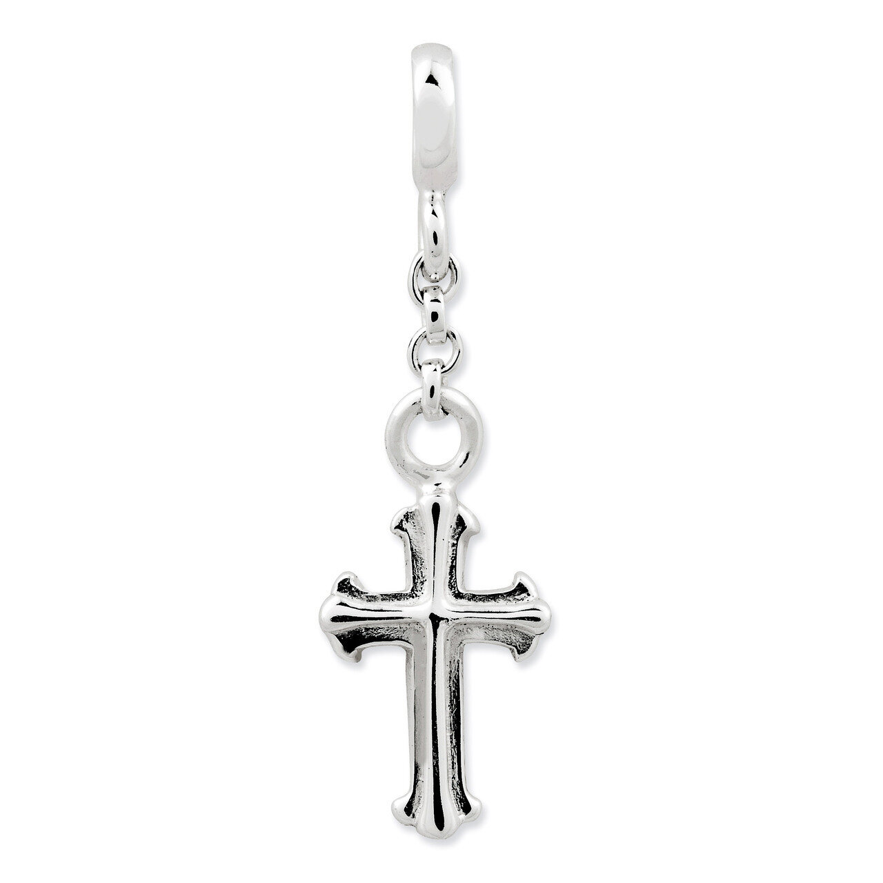 Cross 1/2 inch Dangle Enhancer Sterling Silver QN152, MPN: QN152, 883957580623