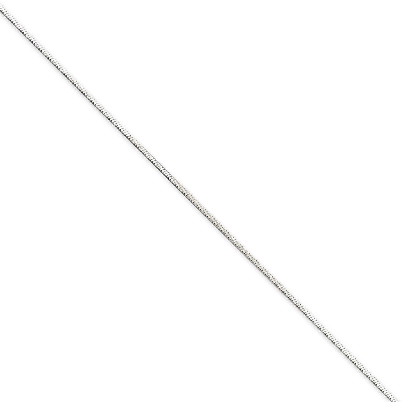 18 Inch 1.25mm Octagonal Snake Chain Sterling Silver QOS035-18, MPN: QOS035-18, 886774413914
