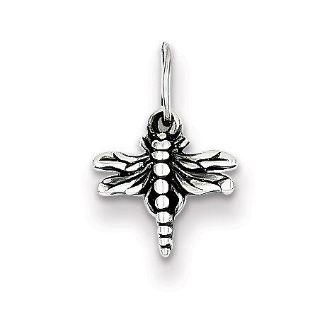 Dragonfly Charm Antiqued Sterling Silver QP1156, MPN: QP1156, 883957957982