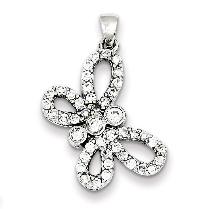 Butterfly Pendant Sterling Silver Diamond QP1169, MPN: QP1169, 883957218861