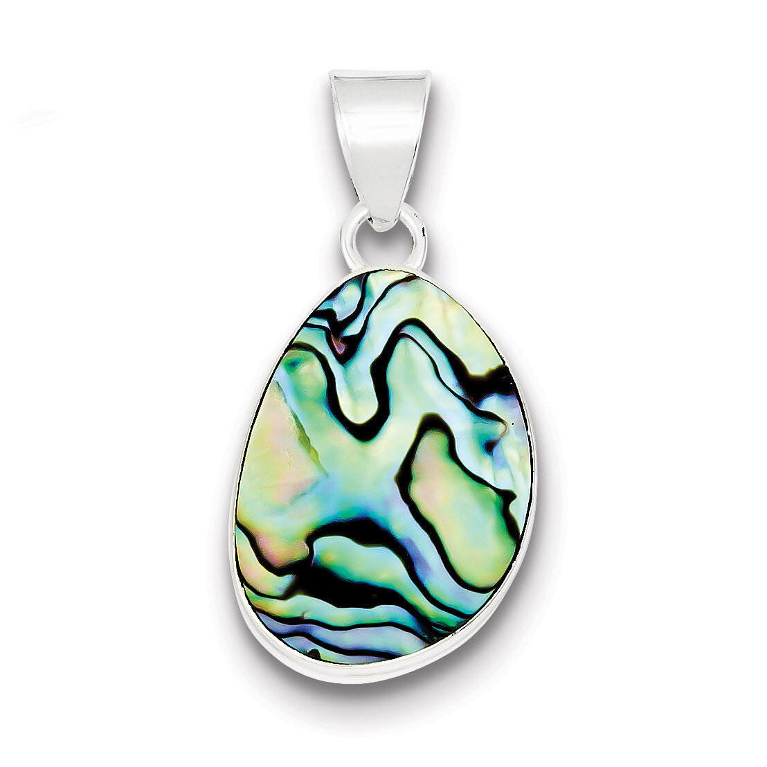 Abalone Pendant Sterling Silver QP1310