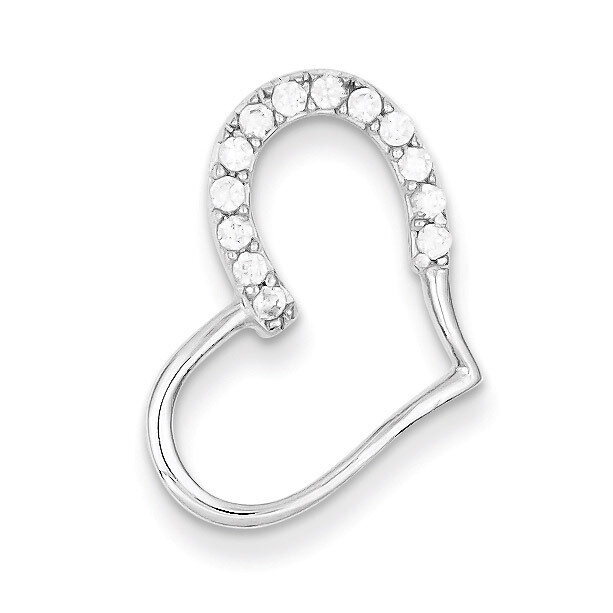 Heart Pendant Sterling Silver Diamond QP1329, MPN: QP1329, 883957958637